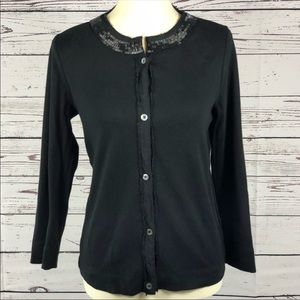 J. Crew beaded neckline sweater